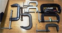 Lot of (7) C Clamps