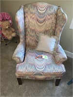 VERY CLEAN WING BACK PADDED CHAIR