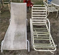 2ct outdoor lounge chair lot