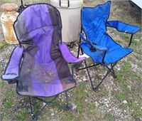 Folding camp chairs