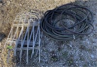 Yard small fencing 27” tall and garden hose lot
