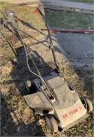 Craftsman 18” flip handle electric mower untested