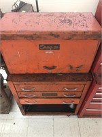 Snap-on tool box with tools