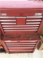 Sears Craftsman home tool storage with tools