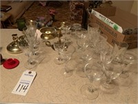 Bar Glasses And Candle Holders