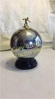 Vintage Chrome Bowling Ball Trophy Liquor