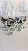 Budweiser Clydesdales Glasses (8)