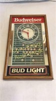 Budweiser Clock Mirror Picture