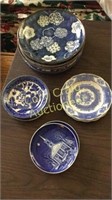 Assorted Blue Dishes