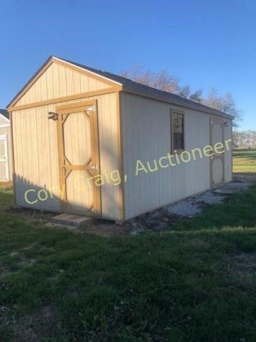 Real Estate and Cook Portable  Building Online Auction