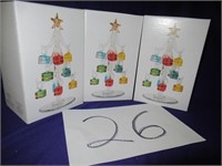 LS Arts Inc Crystal Christmas Tree w/ Ornaments