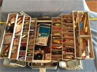 Fishing tackle box full of supplies