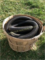 Black plastic flex hose
