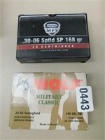 Wolf & MFS 30-06 Spring 145gr & 168gr 40rds