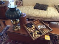 Decorative Wooden Items & Lamp