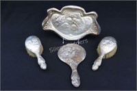 Cherub Sterling Vanity Set