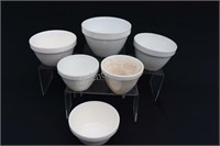 White Sets of Farm House Mixing Batter Bowls