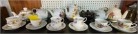 English Porcelain Tea Pot, Cups & Saucers