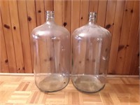 2 Large Wine Jugs.  Great For Storing Coins