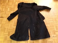 Sydney Oil Skin Leather Coat Size Small