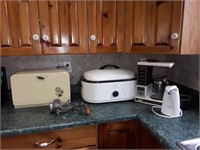 Items On Counter To Include Meat Grinder, Roaster