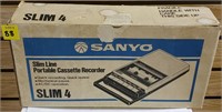 Sanyo Slim Line Portable Cassette Recorder