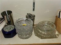 Lot of Assorted Crystal Ashtrays