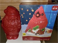 Cardinal Cookie Jar in Original Box & Plastic
