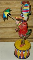 Schylling Tin Wind Up Duck on Drum Toy