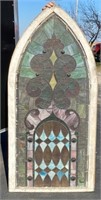 66" Leaded Stain Glass Window