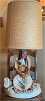 31" Native American Table Lamp