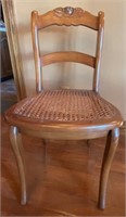 Cane Seat Rose Back Chair