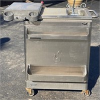 2 Hole Stainless Patio Utility Cabinet