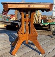 29" Tall Marble Top Parlor Table