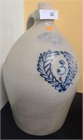 BUGER & LANG ROCHESTER N.Y. 3 GAL. GLAZED JUG