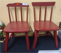 TWO 22" TALL CHILDS CHAIRS