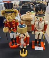 3 NUTCRACKERS 10 & 15 INCHES TALL