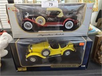 1/18 SCALE 1927 BENZ & 1930 PACKARD DIE CAST CARS