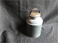 Gray Enamelware Pail with Lid