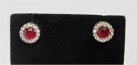 2.5 ct Ruby Earrings