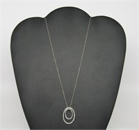 Double Oblong Ring Necklace