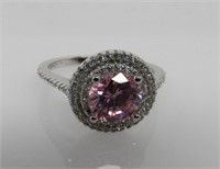 4.1 ct Pink Sapphire Designer Ring