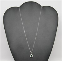 2 ct Green Quartz Necklace