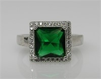2.2 ct Chrome Diopside Ring