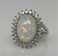 6 ct Fire Opal Ring