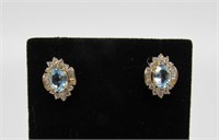 Blue Topaz Designer Earrings
