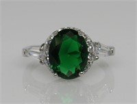 Emerald & Topaz Ring