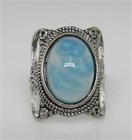 6 ct Blue Turquoise Ring