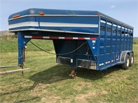 1994 Featherlite 6'8" X 16' T/A Stock Trailer