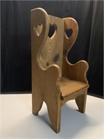 Wood Pine Doll Chair
